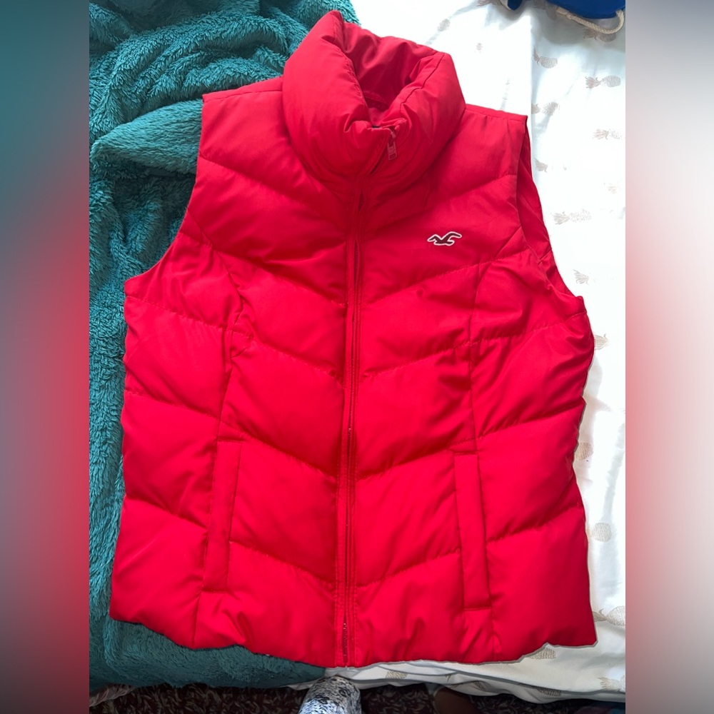 Red Hollister vest